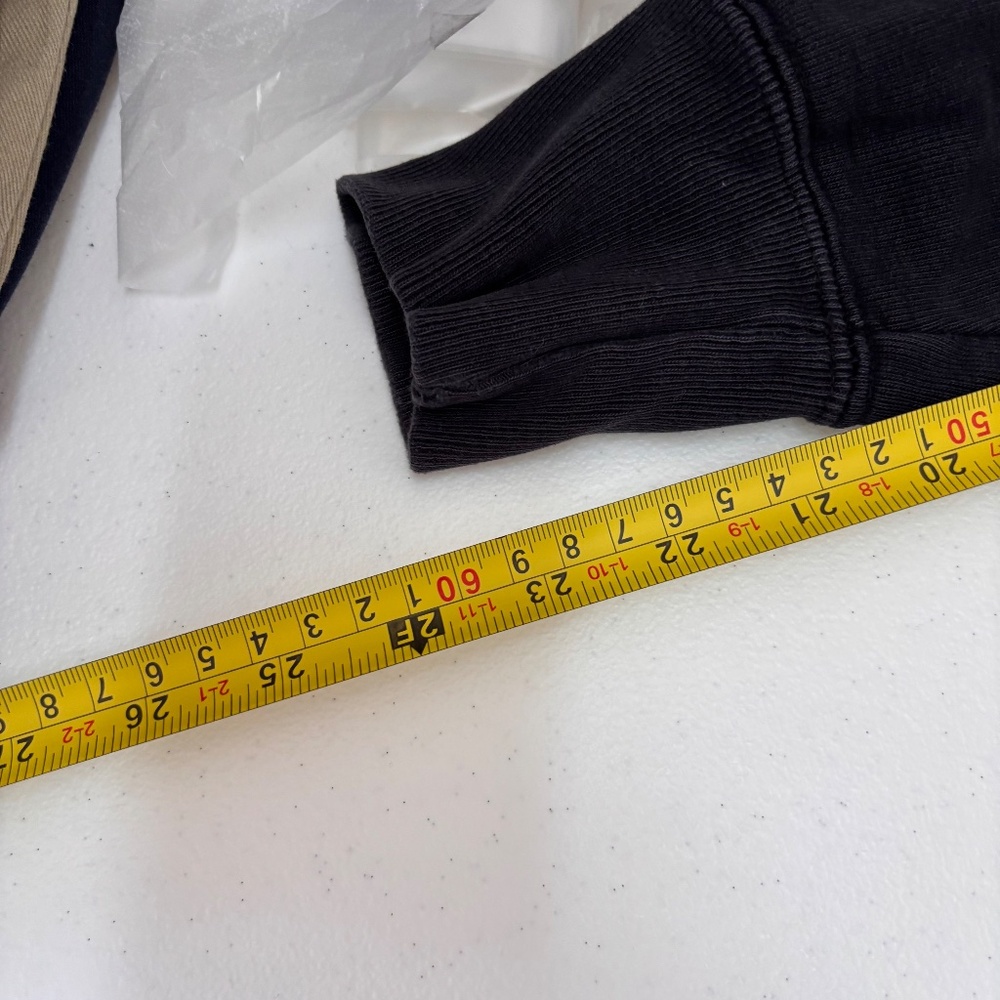 Vintage Champion Reverse Weave Solid Black Logo H… - image 7